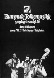 Club 7. Rumensk folkemusikk. November 1973. Grafisk design: 