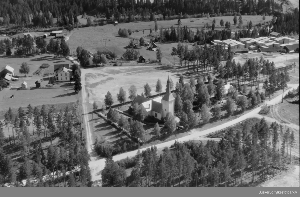 Lunder kirke på Sokna 1950