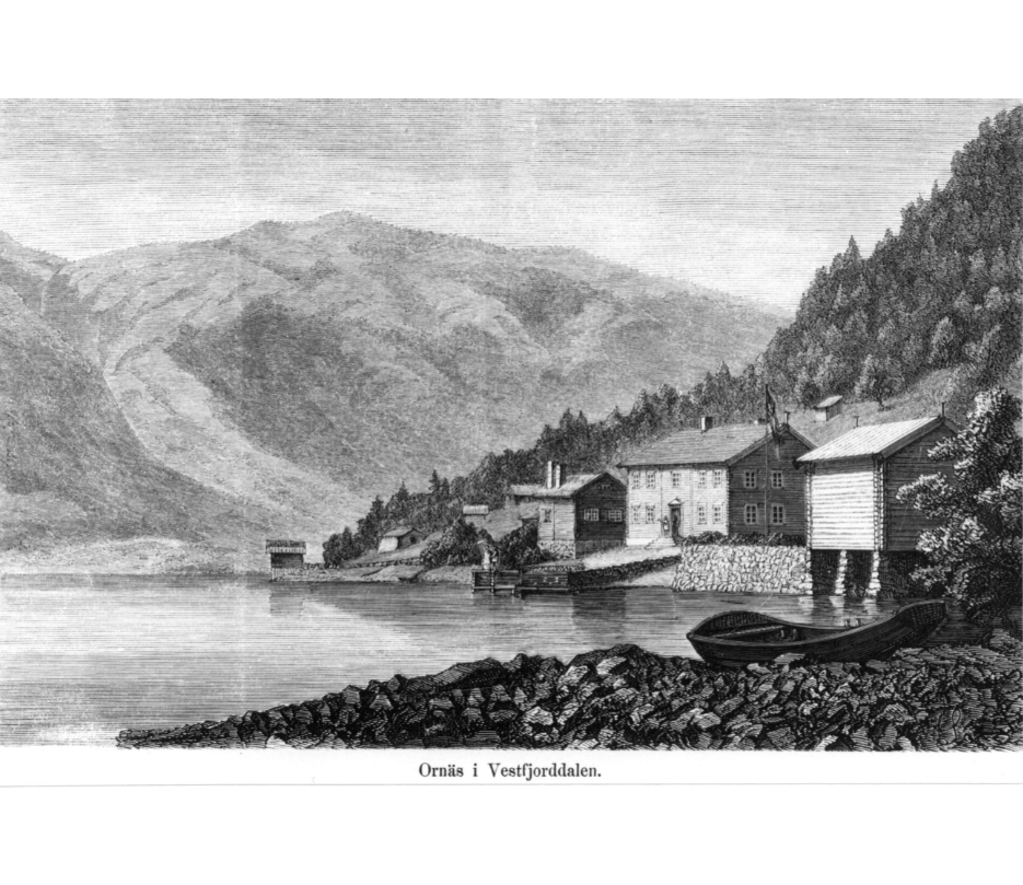 Ant. Ørnes handelssted ved Glomfjorden i Meløy, Nordland.