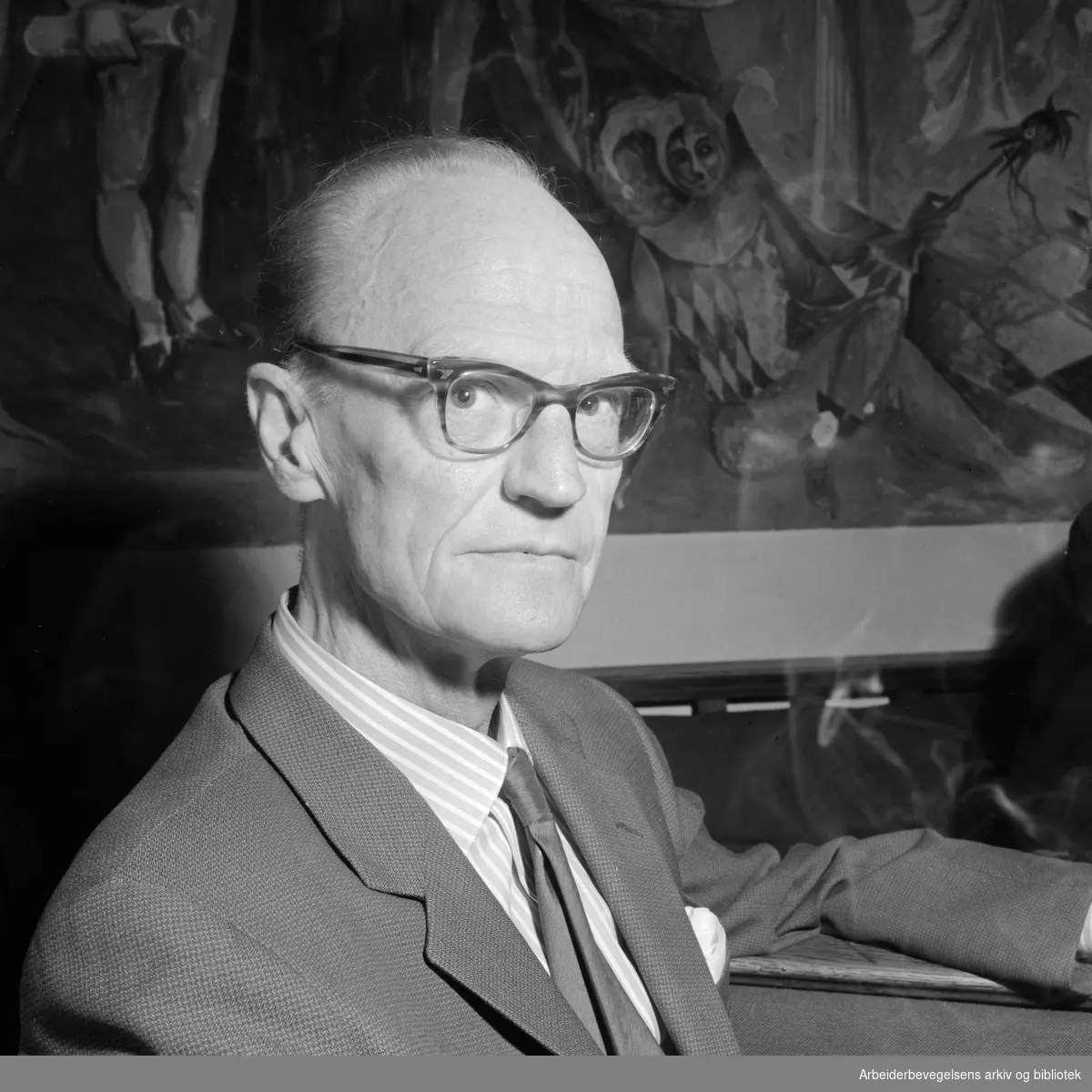 Johan Borgen. April 1963