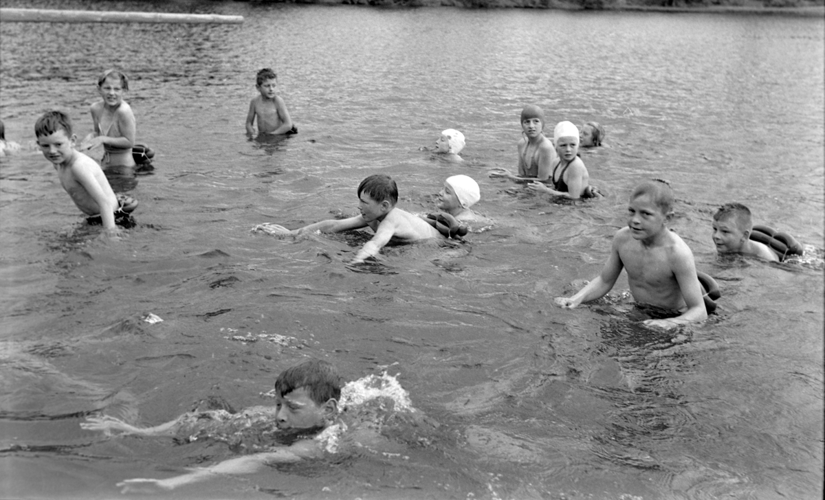 Svømmekurs på Lianvannet