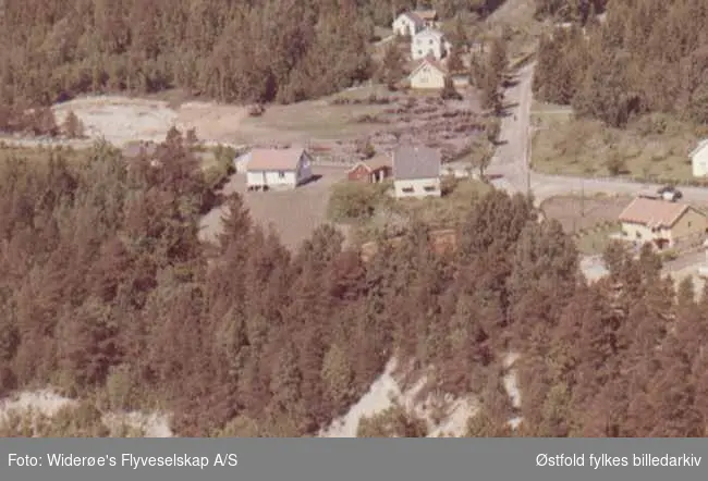 Flyfoto av boligområde på Haraldstad i Tune.