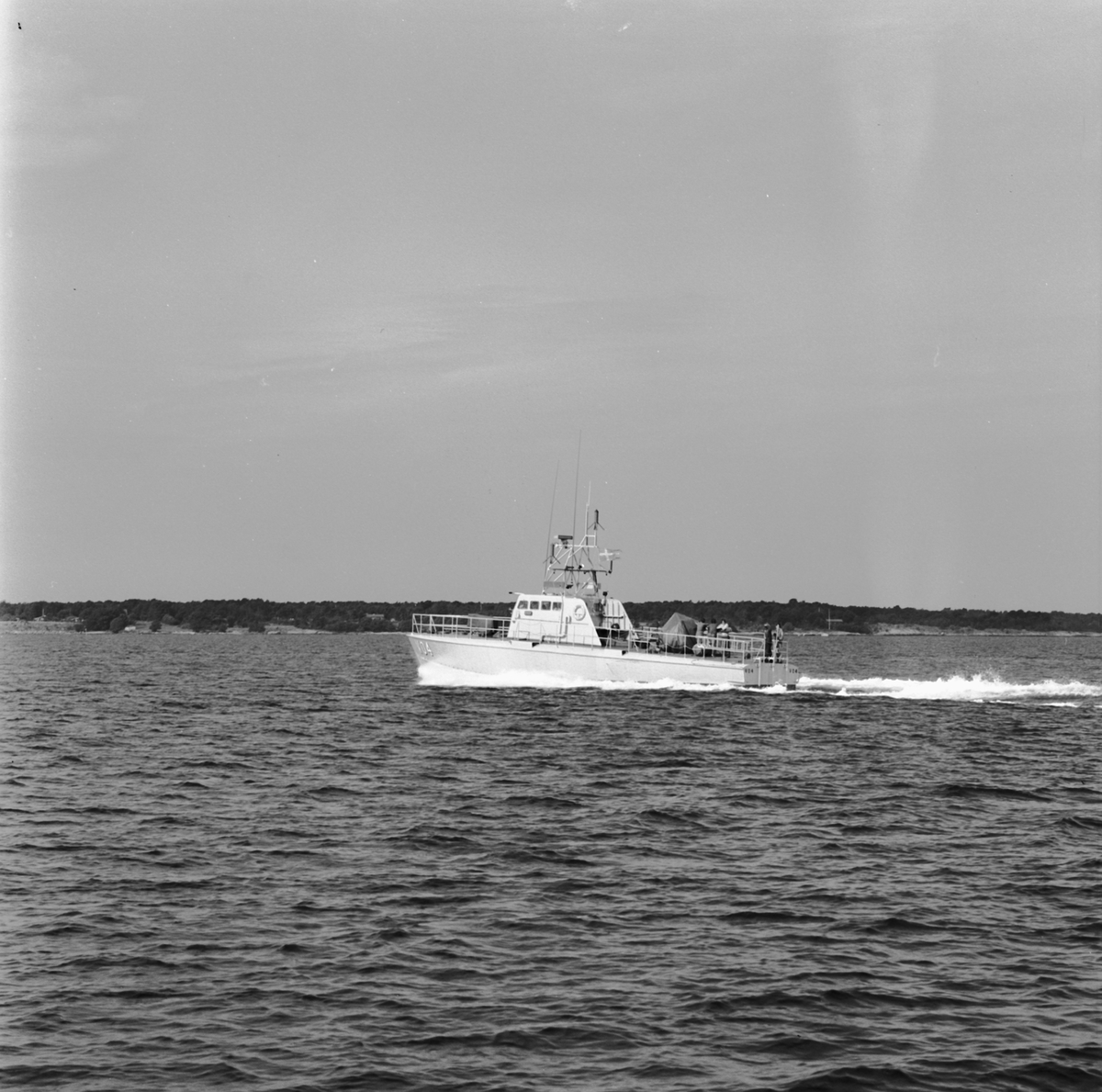 Provtur med bevakningsbåt V04