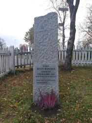Reidar Munkebyes grav på Fauske kirkegård