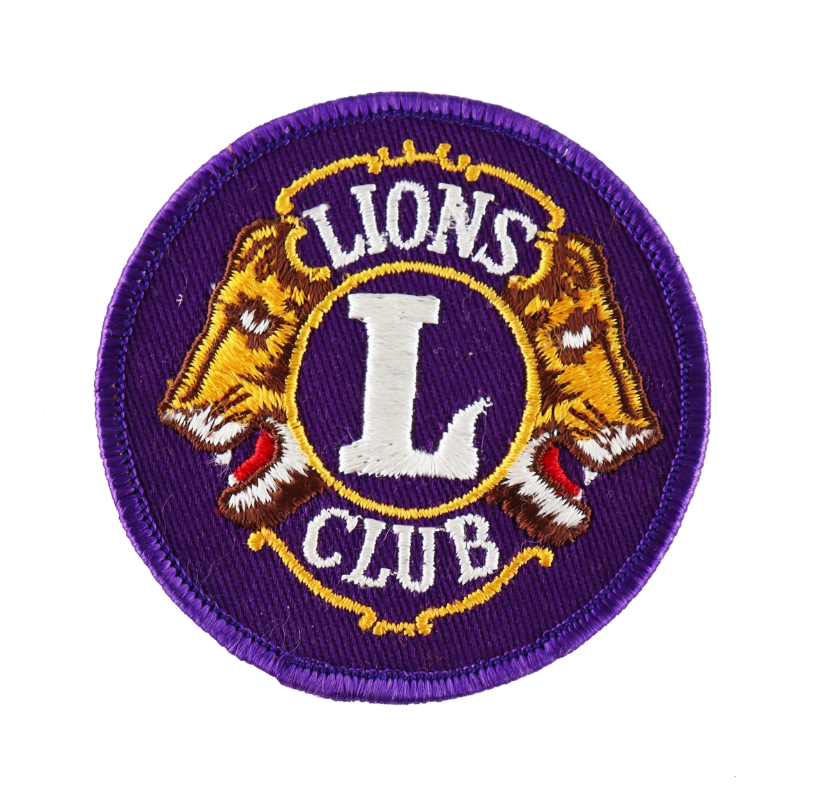 Broderat klubbmärke, Lions Club.