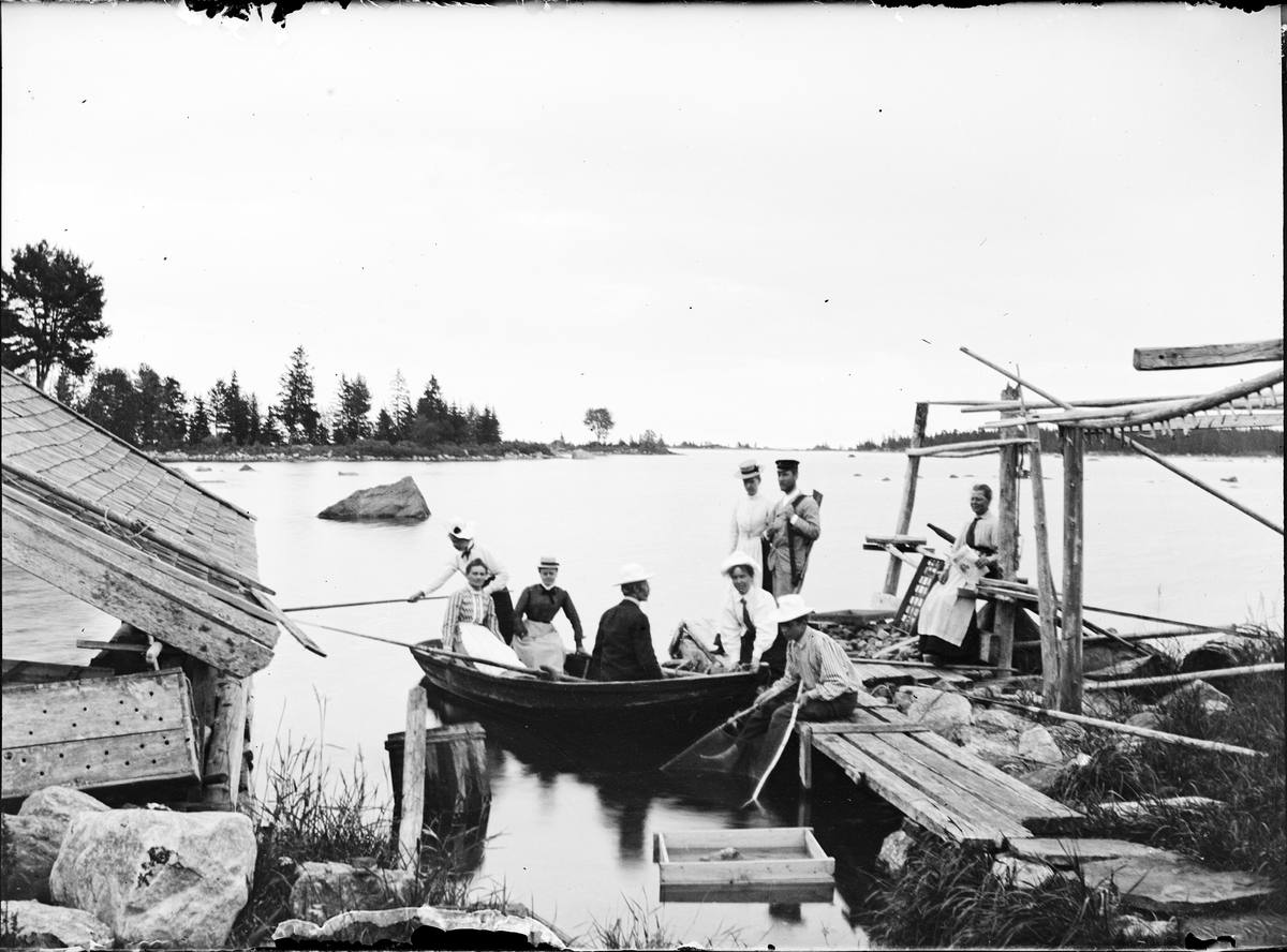 Pålviken, nära Bönan, Gästrikland, omkring 1901