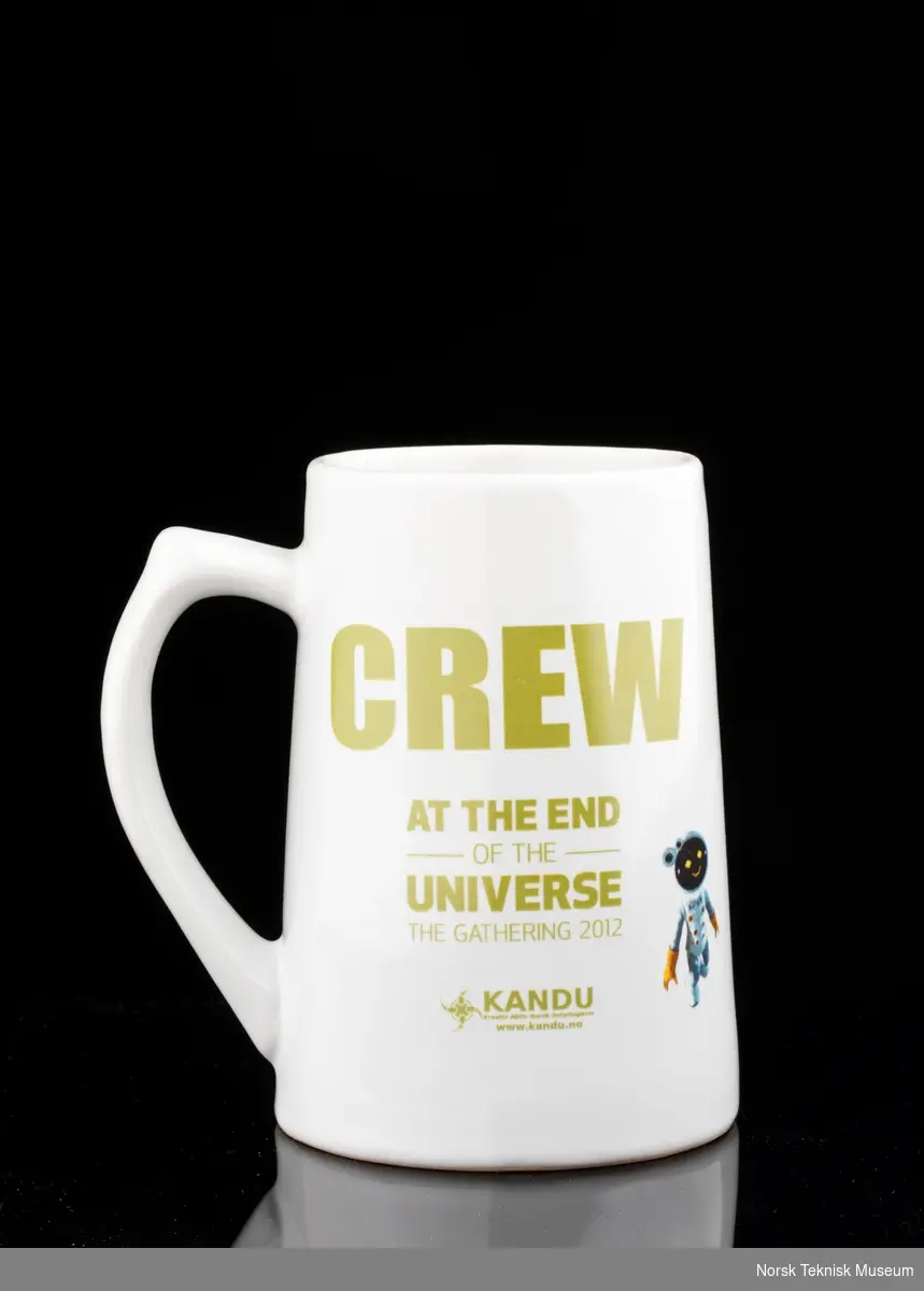 Kaffekopp fra The Gathering 2012 merket "Crew".