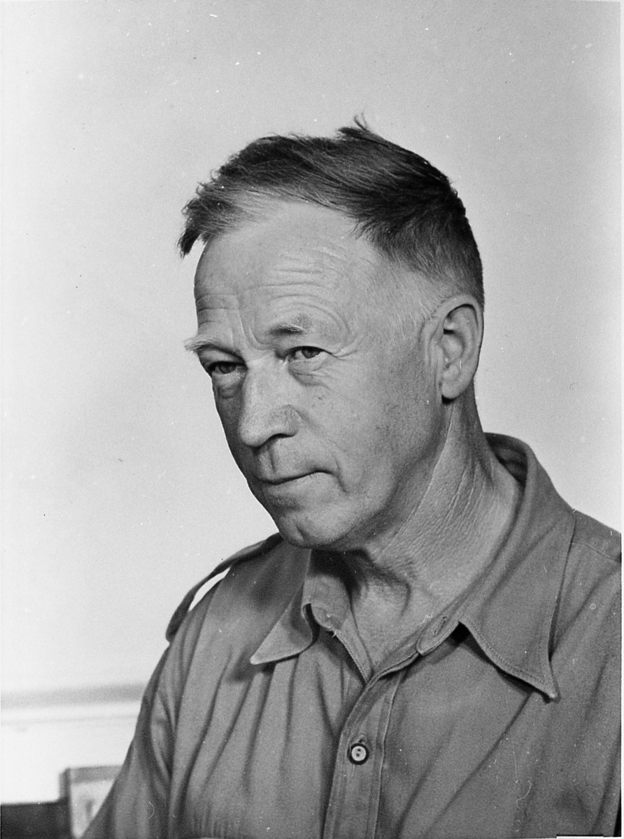 Andreas Mørch, omkring 1960. Lærer, lokalhistoriker og bygdebokforfatter.