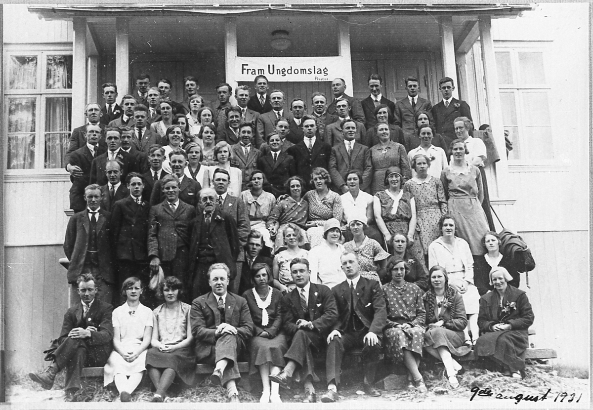 Ungdomslaget Fram på Framheim, 1931. På tur til Krokkleiva.