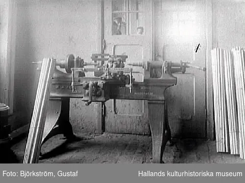 Maskin i snickerifabrik på Varbergs Träförädling.