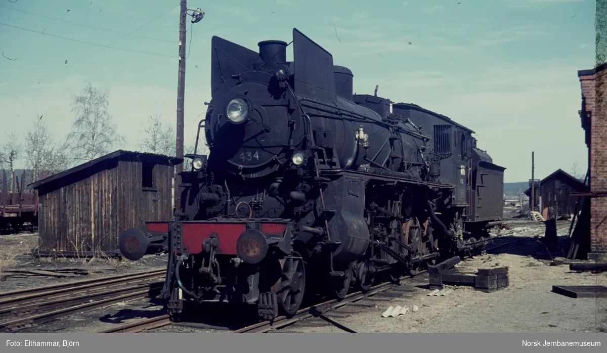 Utrangert damplokomotiv type 26c nr. 434 på Kongsvinger