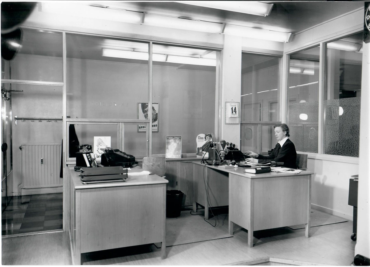 Kontoret, Stora kontorsrummet, Östersund 1952