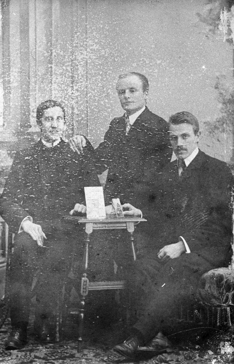 Frå venstre: Ola Nystuen, Andris L. Wangensteen Stele og Endre K. Holien