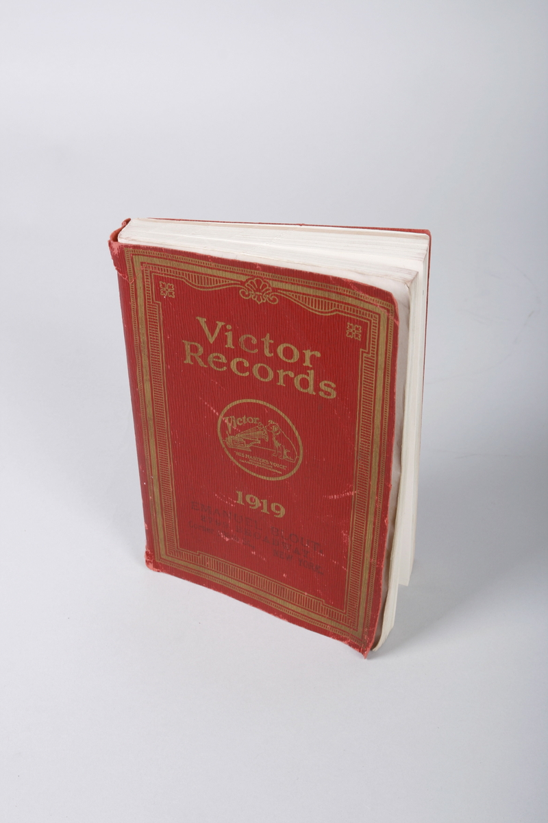 Katalog over utgivelser fra Victor Records 1919.