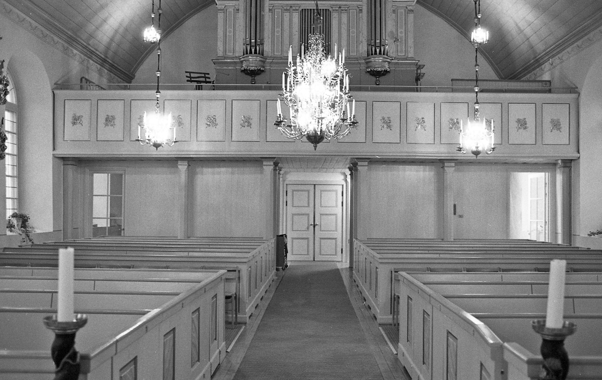Interiör Sandhems kyrka, Mullsjö kommun.
