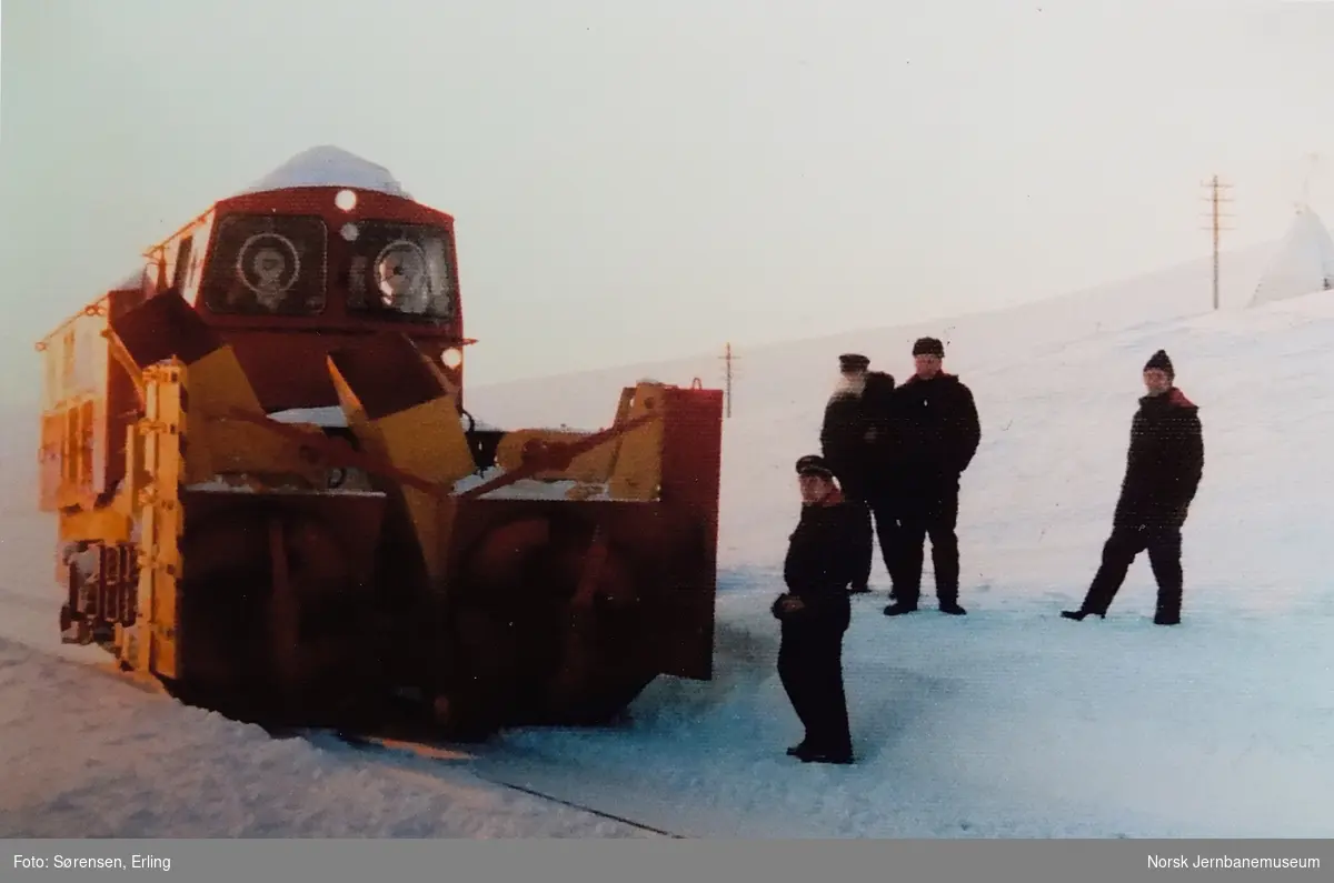 Roterende snøplog Di R3 ved Polarsirkelen