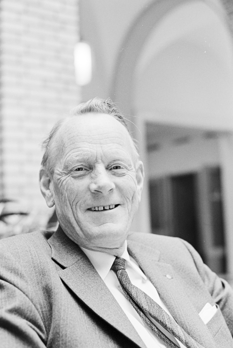 Portrett av politikeren og industrimannen Toralf Westermoen