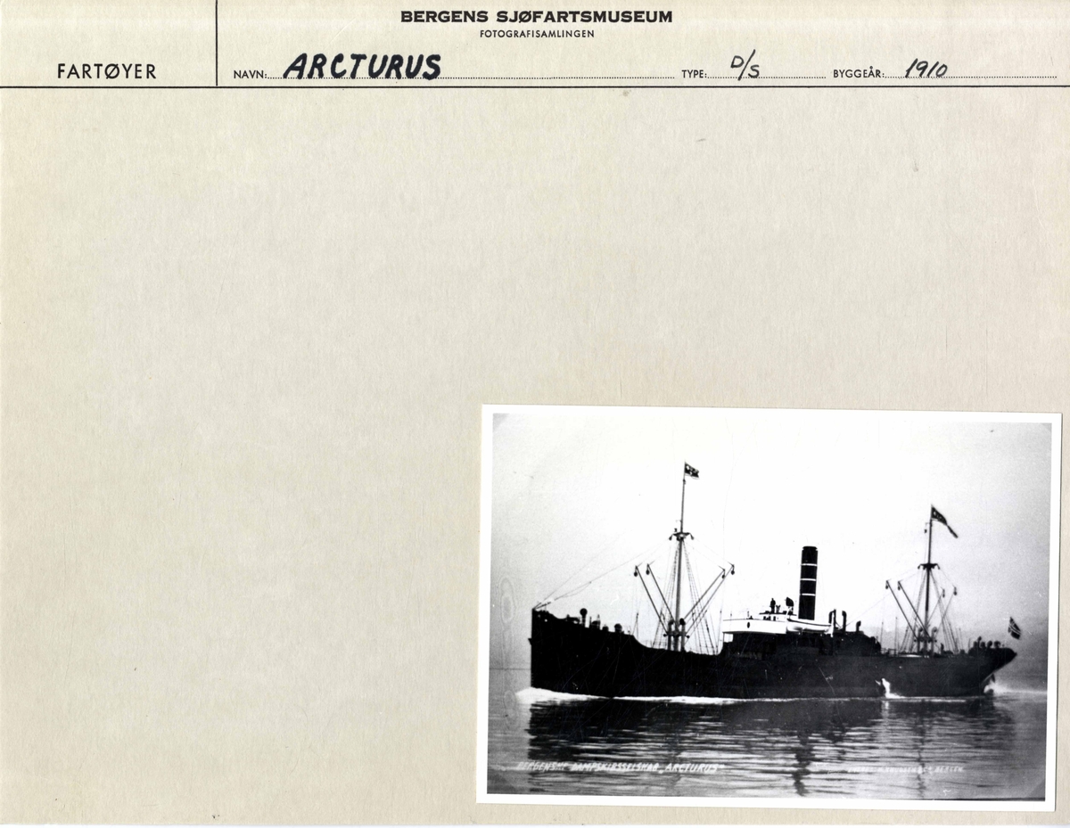 DS ARCTURUS (bygget 1910).