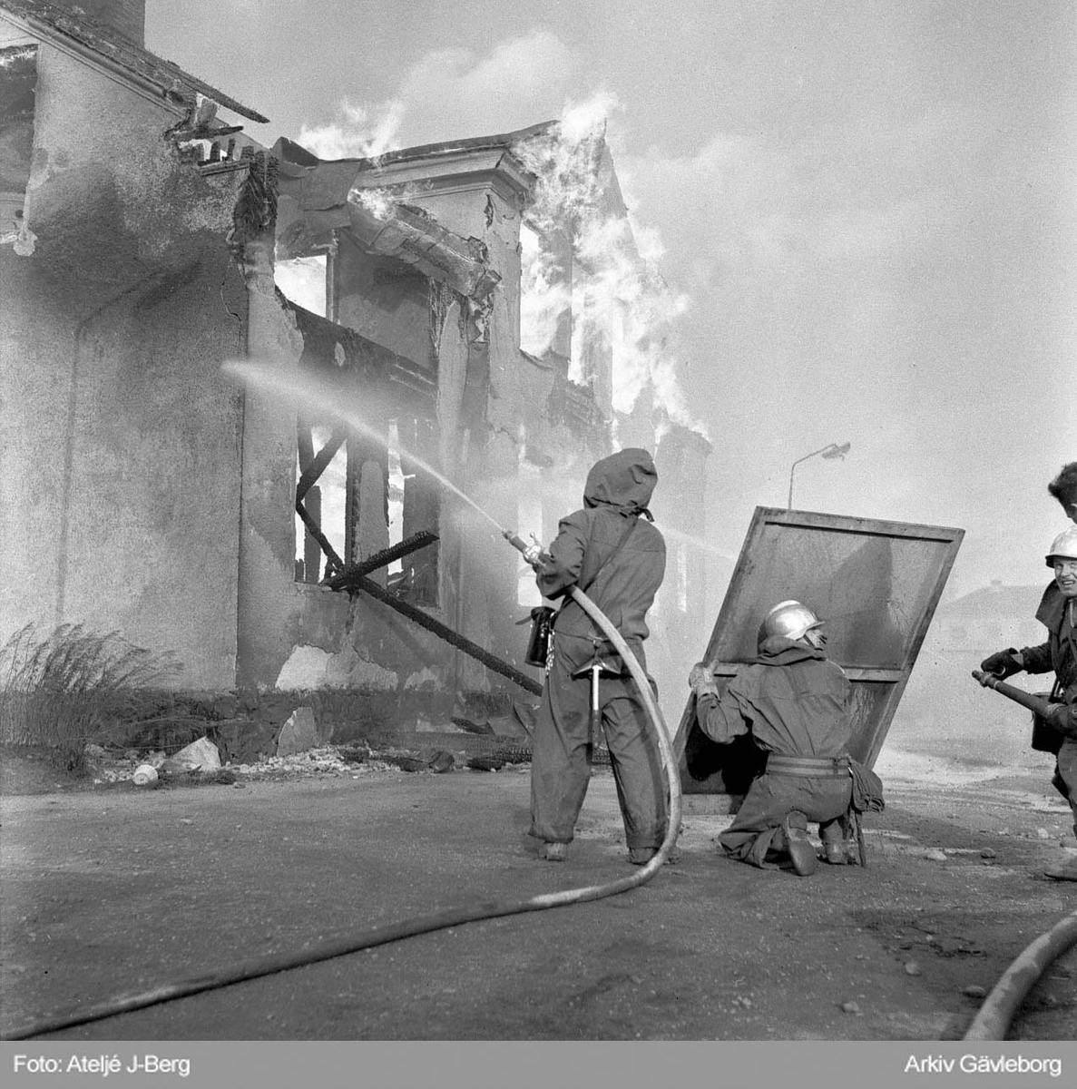 Den stora branden på Brynäs, 1959.