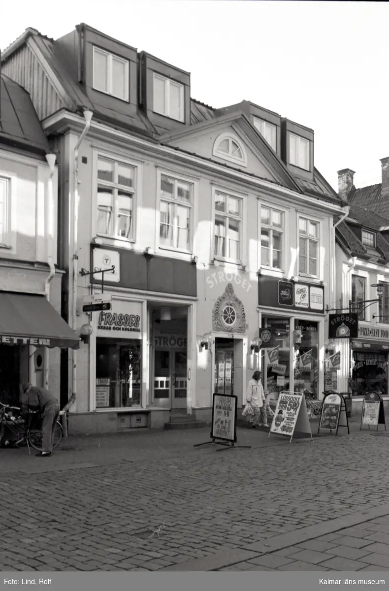Ströget i Kalmar, fasaden mot Storgatan.