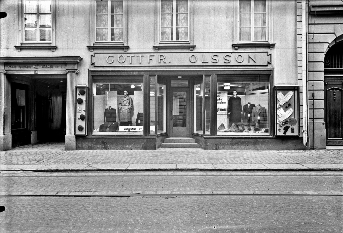 Gottfrid Olsson AB Herrekipering, Vaksalagatan, Uppsala 1935
