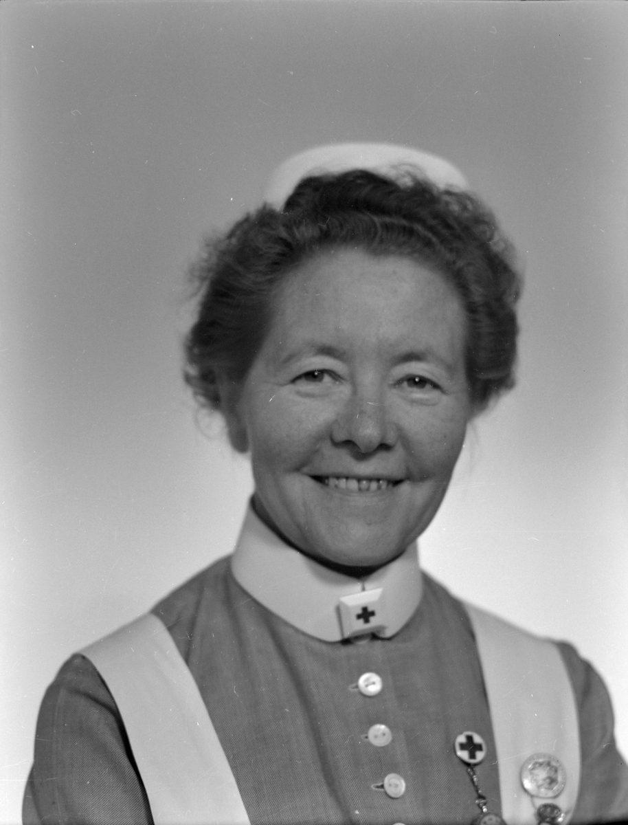 Oversøster Hjørdis Waage ved Strinda sykehus