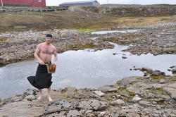 En gammel drøm går i oppfyllelse Isbader i Barentshavet