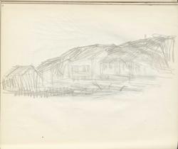 Studie av bebyggelse [Skisse]