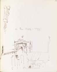 De står rygg i rygg [Skisse]