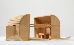 Utkast til kirke i Nordkapp [Studiemodell]