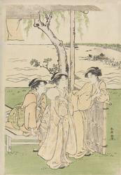 Skjønnheter som overværer Tennô-festivalen [Grafikk]