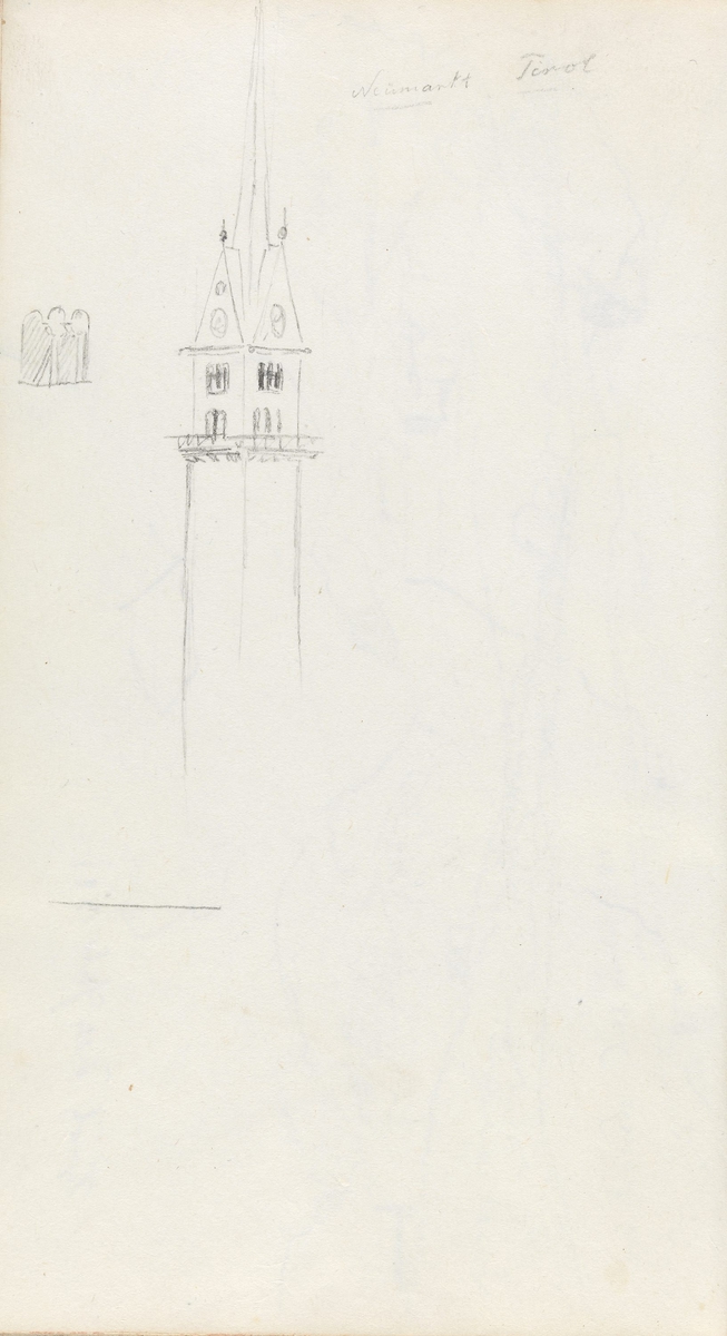 Klokketårn, San Nicolò, Egna [Tegning]