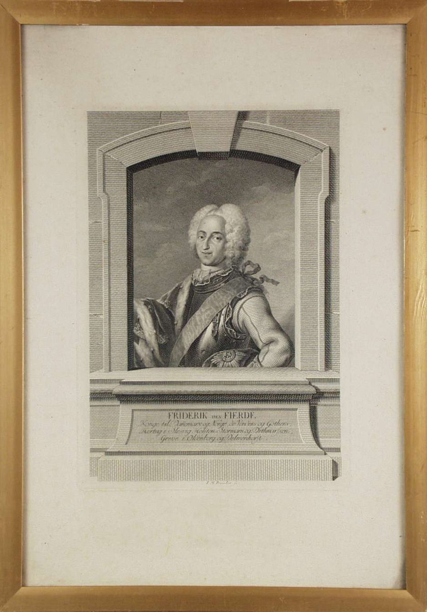 Portrett av Frederik den fjerde.