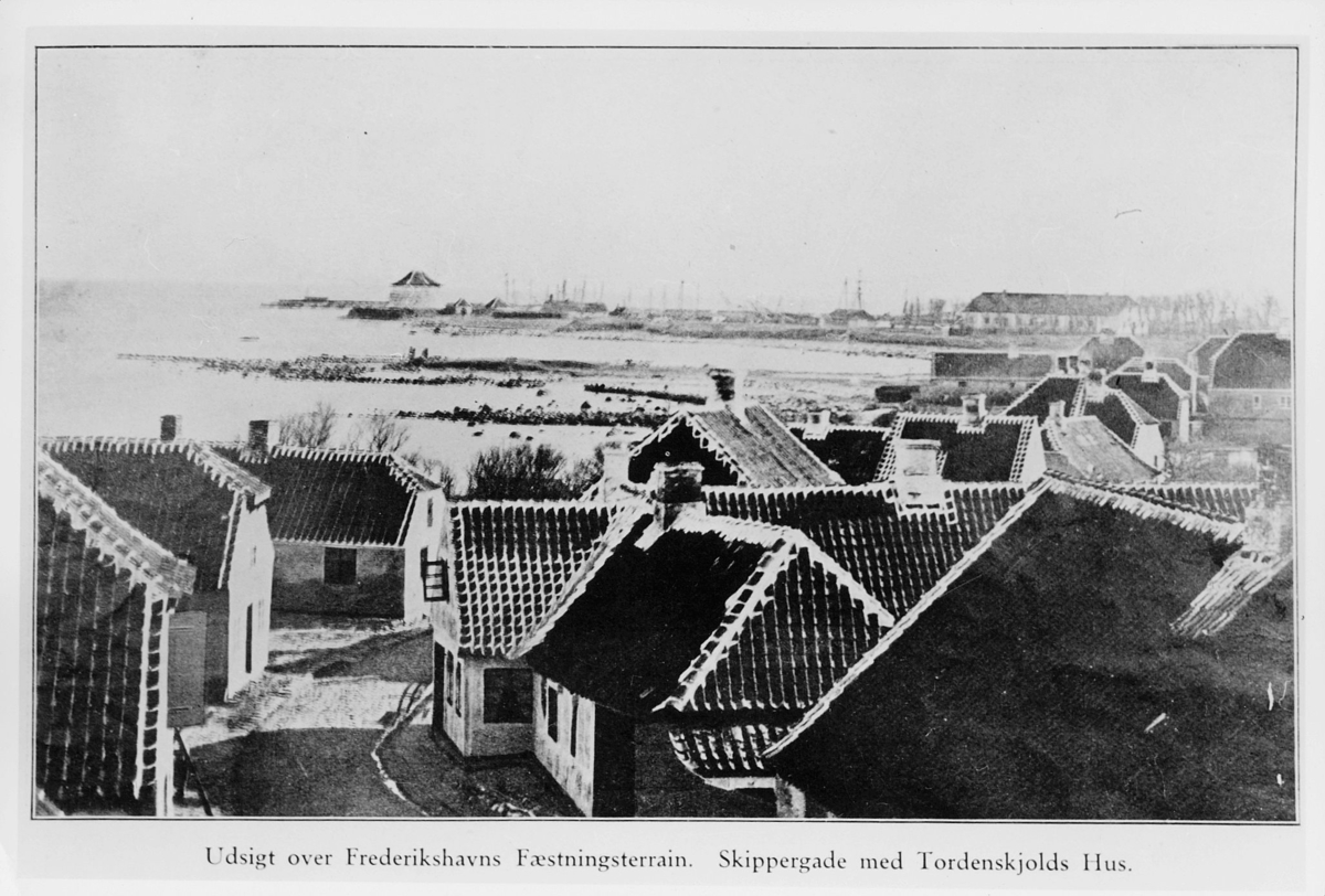 foto av tegning, Fredrikshavns Fæstningterrain