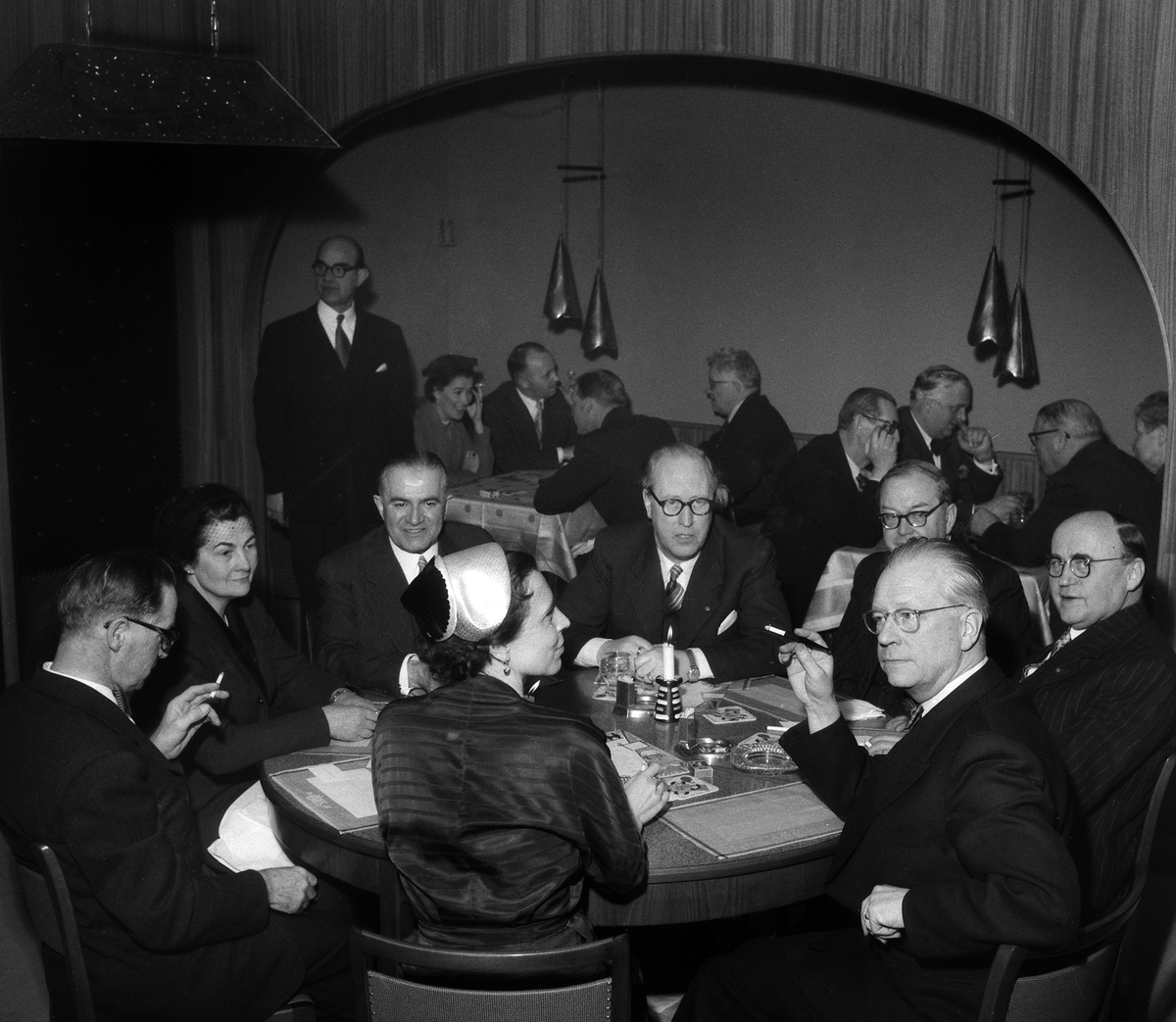  Interiör från Restaurang Casino, 1955.