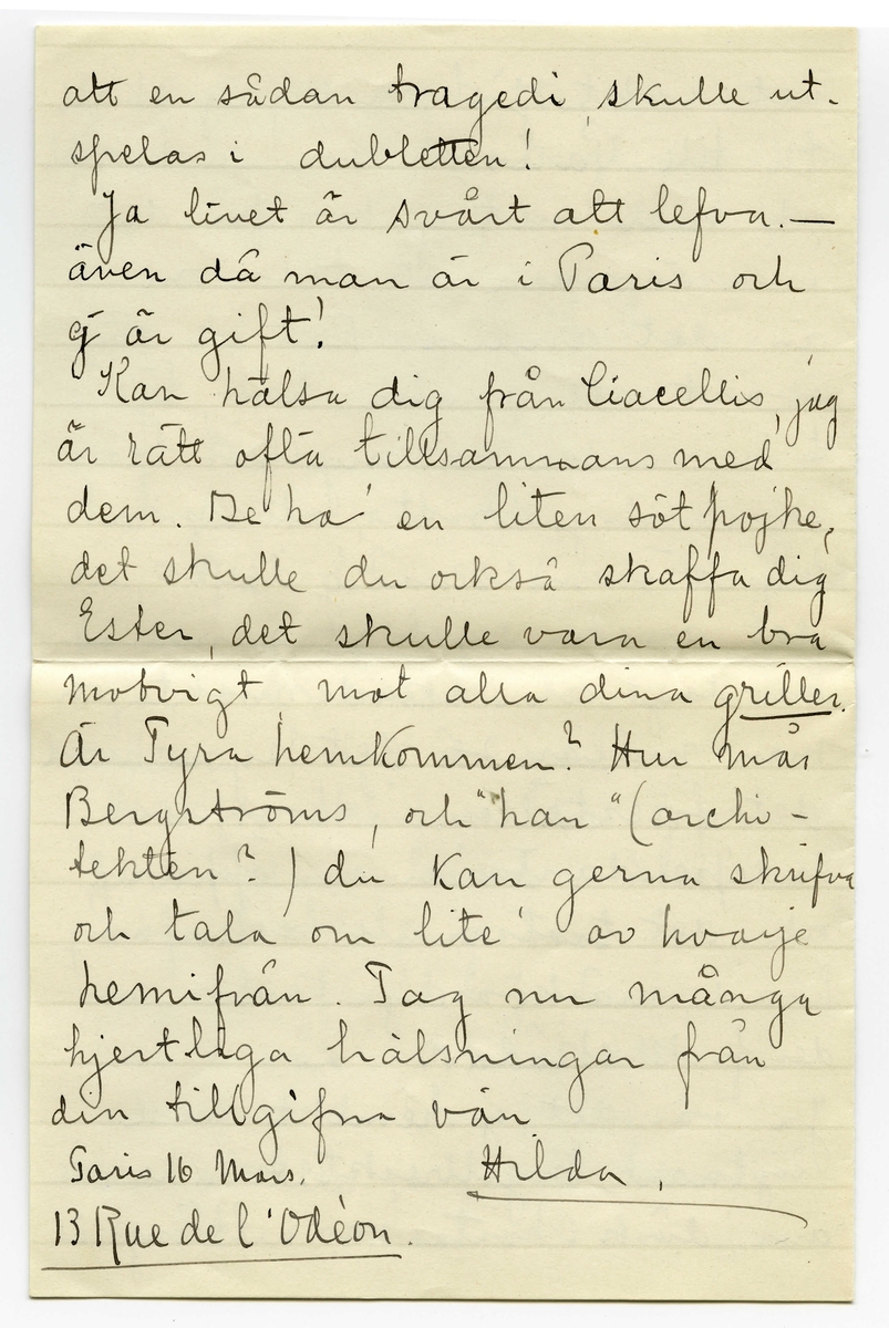 Brev - Jönköpings läns museum / DigitaltMuseum