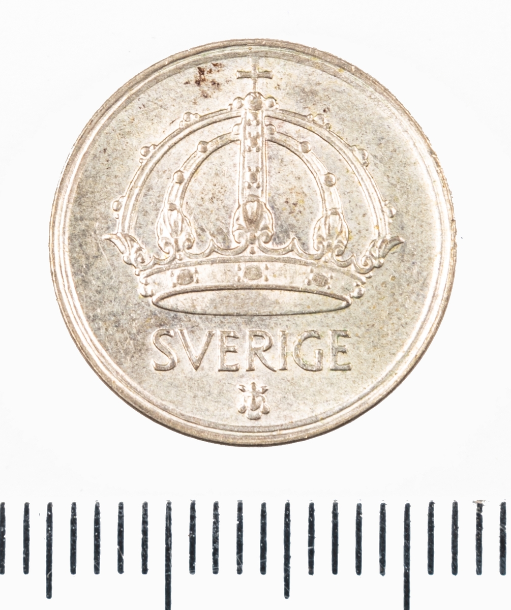 Mynt, Sverige, 25 öre, 1945.