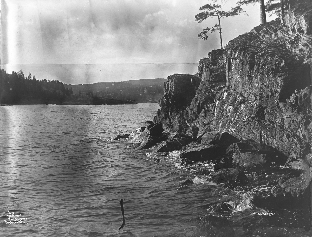 Bygdøy klippene på sydsiden, juni 1902