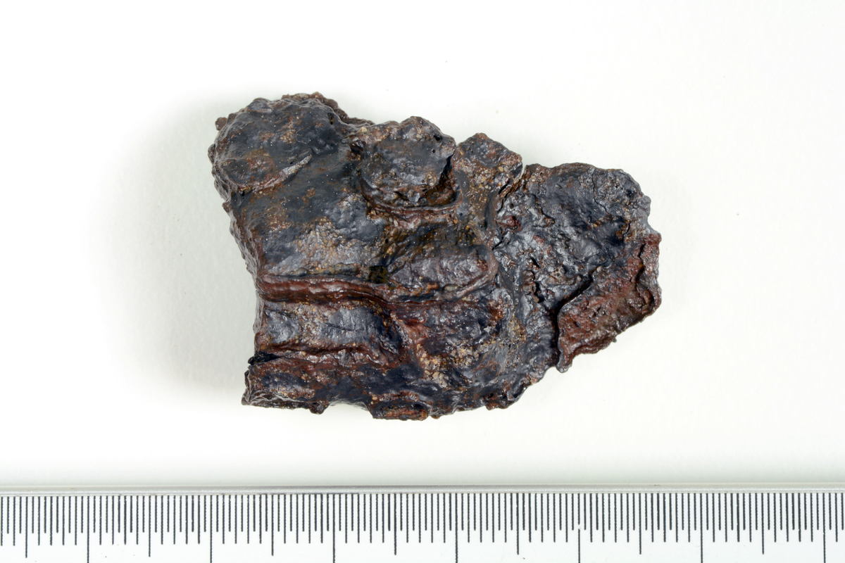Ett fragment av jern funnet i lag 1 i S10208, en avfallsgrop i det som er tolket som et smieområdet.  Funnet er konservert.