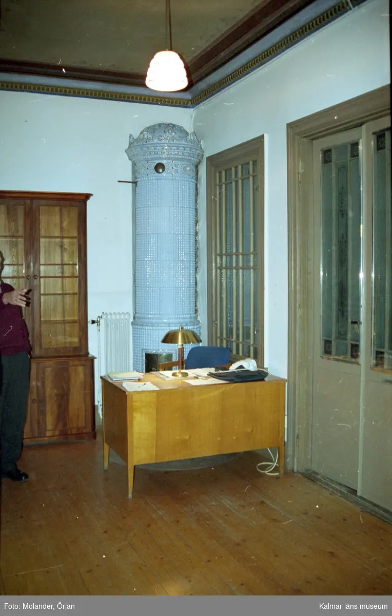 Besiktning inför renovering av Sjöfartsmuseets lokaler.