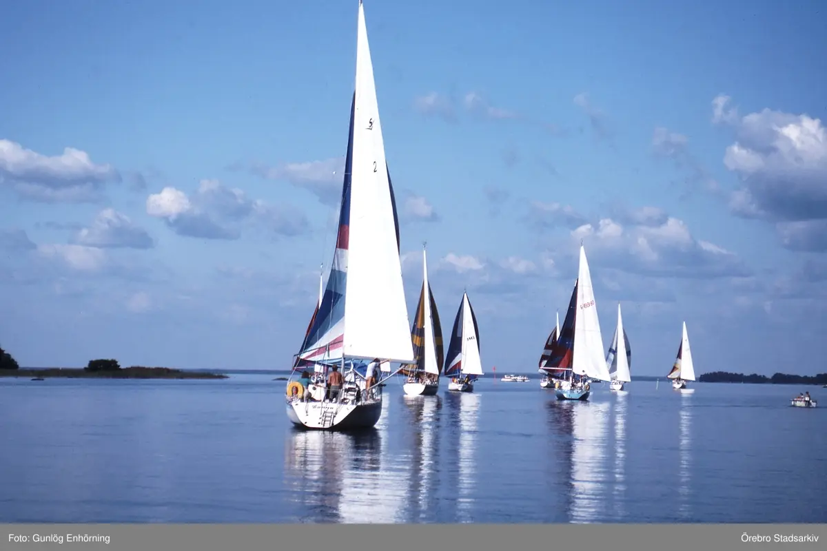 Segelbåtar i tävlingen Vinö Sail Race, 1988 - Örebro Stadsarkiv ...