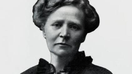 Augusta Abrahamsen, 1915. Foto: Larvik museum