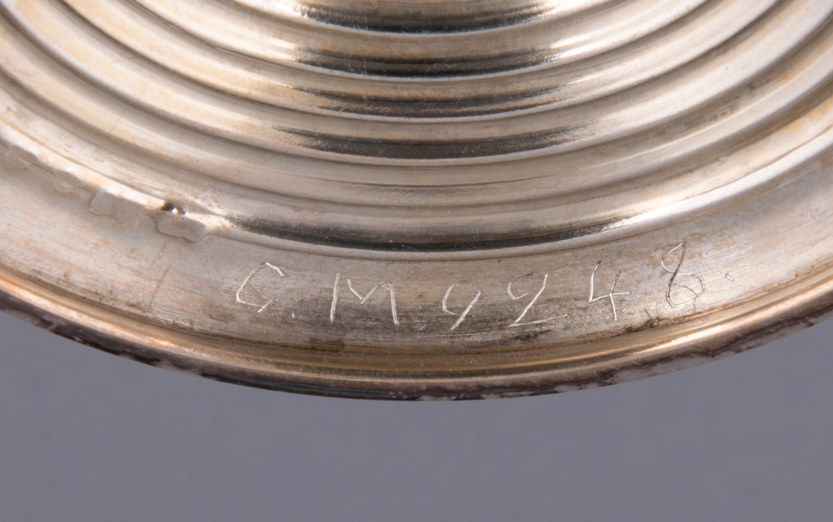 Pokal, silver, inskription: I. K. Framåt A Lingvall 1918.