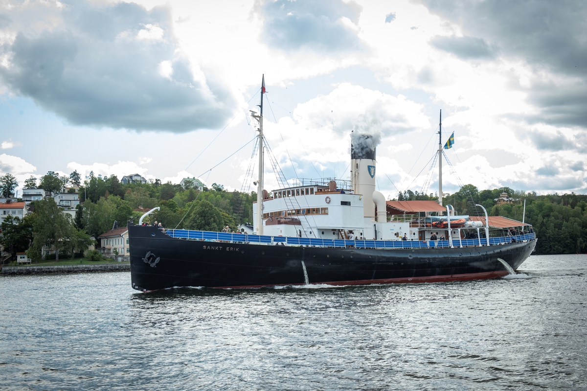  Ångtrafiken 200 år. Tur till Drottningholm ombord på M22 2018.