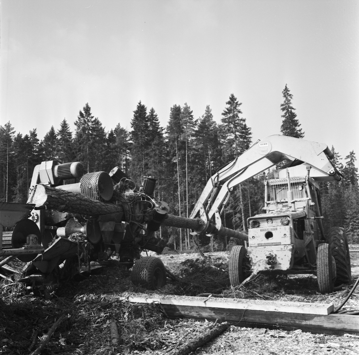 Storavverkning i Ullfors, Uppland 1969