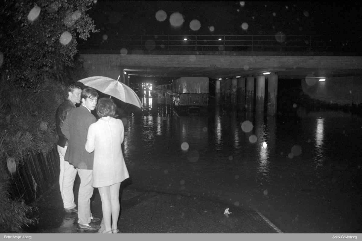 Översvämningar i Gävle, 18 augusti 1968.