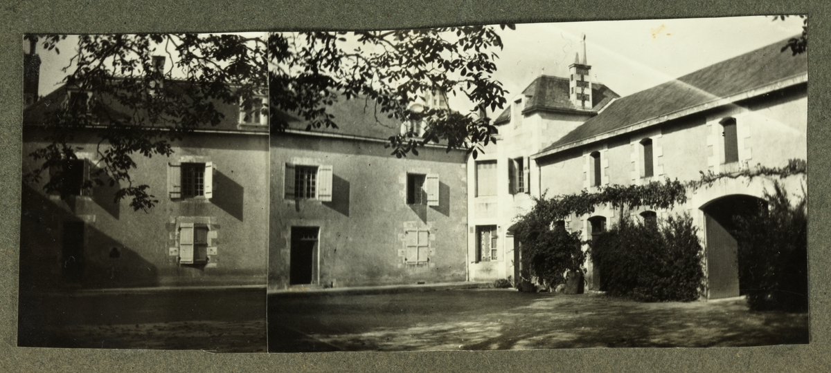 Huset hvor Lucy Egeberg bodde under studieopphold i Morthemer, Frankrike høsten 1926.