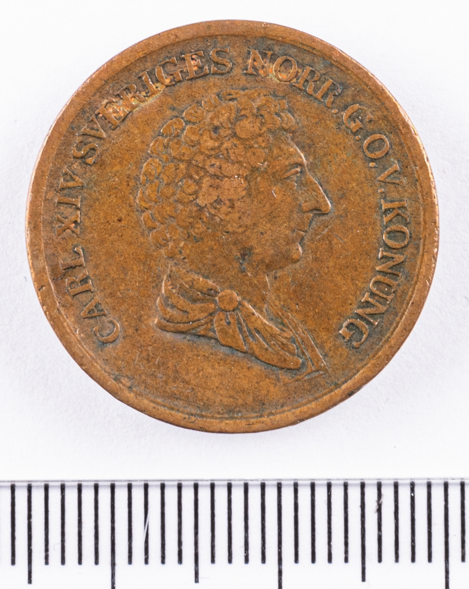 Mynt, Sverige,  2/3 skilling banco, 1837.