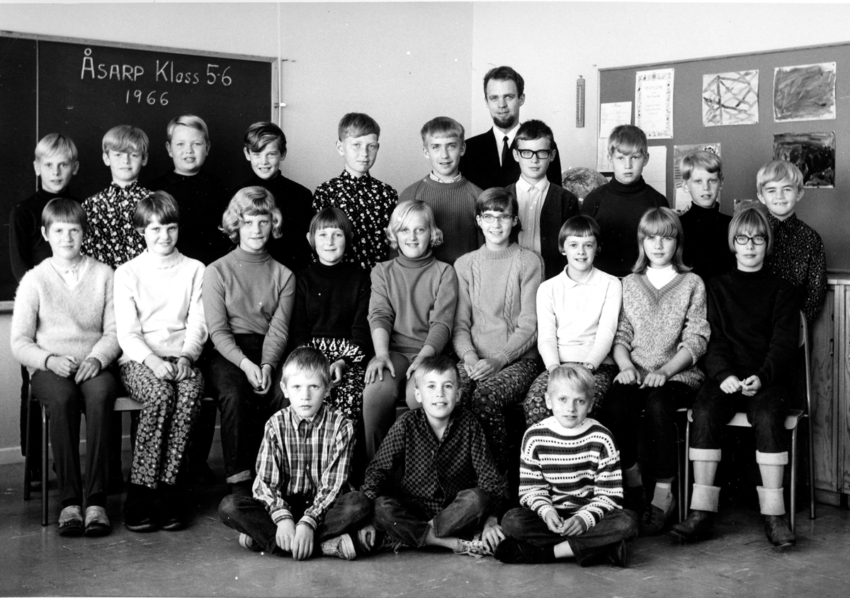 Åsarps skola klass 5-6 1966. Alvar Lindman.