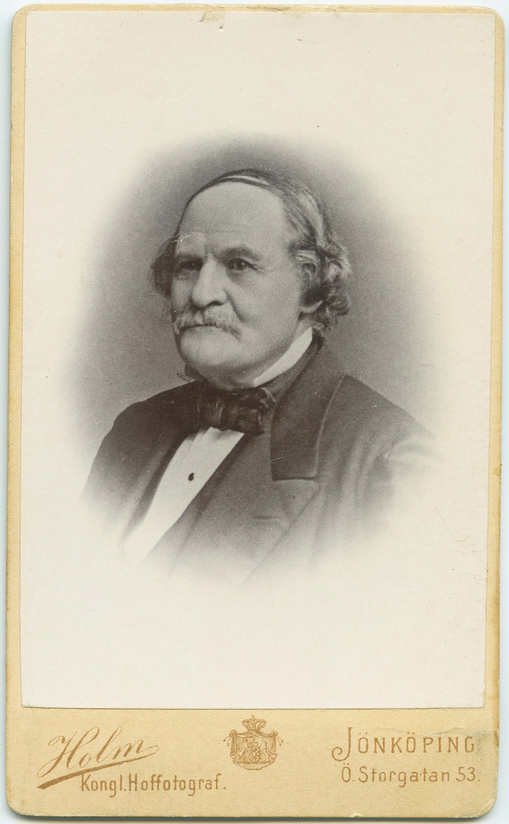 Porträtt på Carl Henrik Boheman Född i Jönköping den 10 juni år 1796. Död i Stockholm 2 november år 1868.